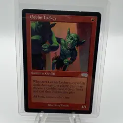 Wizards of the Coast Goblin Lackey Urza's Saga 1999 Red Uncommon Goblin MTG Card - Image 1
