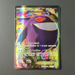 Pokemon Gengar EX Full Art Ultra Rare Holo XY Phantom Forces 114/119 170HP Card - Image 1
