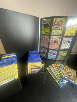 Pokemon Card Vintage Collection Lot With Binder 1000+ Cards, EX, GX, Lv X, Etc - Image 1