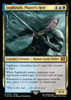 Sephiroth, Planet's Heir * Starter Kit FOIL * - MTG FIN Final Fantasy - NM/MINT - Image 1