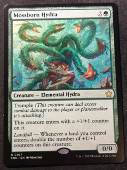 Mossborn Hydra - FDN - MTG - EN - NM - 0107 - Image 1