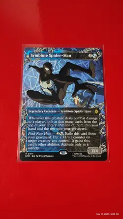 Symbiote Spider-Man 0217 Borderless Marvel's Spider-Man SPM MTG NM - Image 1