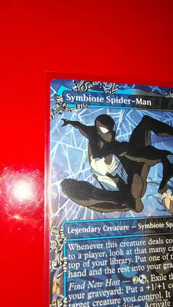 Symbiote Spider-Man 0217 Borderless Marvel's Spider-Man SPM MTG NM - Image 3