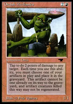 MTG Magic the Gathering Orcish Mechanics (27/101) Antiquities MP - Image 1