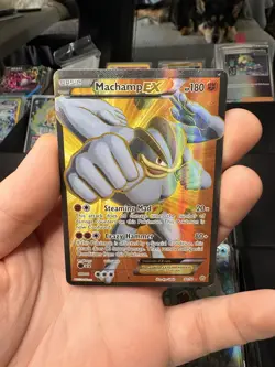 Pokemon Machamp EX 90/98 XY Ancient Origins Ultra Rare Full Art Holo 180 HP - Image 1