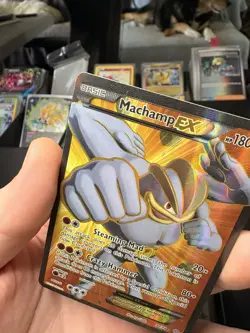 Pokemon Machamp EX 90/98 XY Ancient Origins Ultra Rare Full Art Holo 180 HP - Image 4