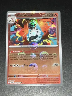 Pokemon TCG Volcarona 016/086 - S&V: Black Bolt - Poke Ball Reverse Holo - Mint - Image 2