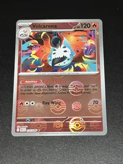 Pokemon TCG Volcarona 016/086 - S&V: Black Bolt - Poke Ball Reverse Holo - Mint - Image 3