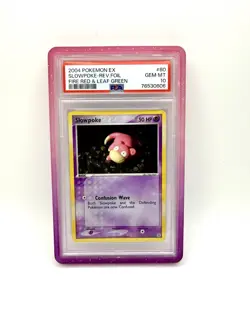 2004 Pokemon Ex Fire Red Leaf green Slowpoke Reverse Holo PSA 10 Gem Mint - Image 1