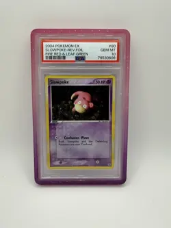 2004 Pokemon Ex Fire Red Leaf green Slowpoke Reverse Holo PSA 10 Gem Mint - Image 2