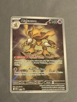 Pokemon TCG Alakazam MEP 009 Mega Evolution Black Star Promo - Image 1