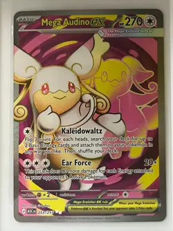 Mega Audino ex 253/217 Ultra Rare ME: Ascended Heroes Pokemon Holo Near Mint - Image 1