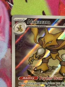 Pokemon Mega Evolution Promos #9 Alakazam Full Art Holo - Image 2