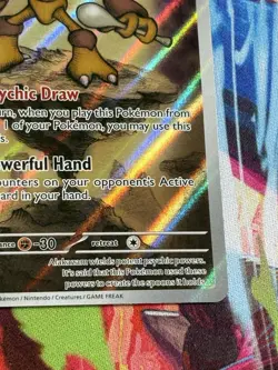 Pokemon Mega Evolution Promos #9 Alakazam Full Art Holo - Image 5