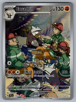 Excadrill Illustration Rare SV05: Temporal Forces 174/162 Pokemon NM - Image 1
