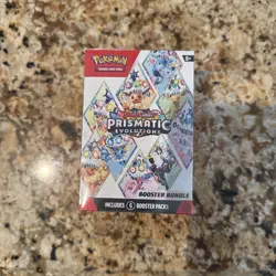 Pokemon Scarlet & Violet Prismatic Evolutions Booster Bundle Sealed New 6 Packs - Image 1