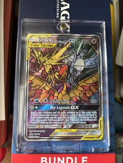 Moltrex Zapdos Articuno GX SM210 Pokemon Hidden Fates Black Star Promo - LP - Image 1