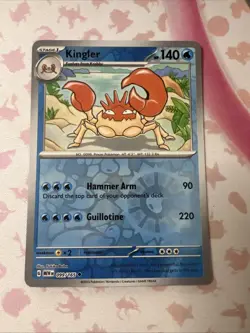 Pokemon Kingler 151 099/165 Reverse Holo NM - Image 2