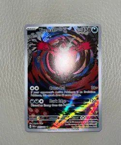 Pokemon Yveltal Illustration Rare Full Art Holo SV04 Paradox Rift 205/182 - Image 3