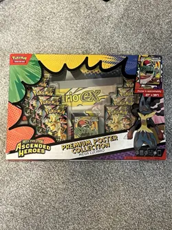 Pokemon TCG Ascended Heroes Premium Poster Collection Mega Lucario Box - Image 1