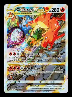Pokemon TCG Charizard Vstar Swsh262 Black Star Promo Holo - Image 1
