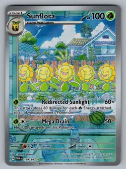 Sunflora Illustration Rare SV06: Twilight Masquerade 169/167 Pokemon NM - Image 1