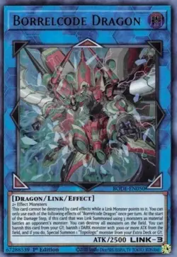 Borrelcode Dragon Yu-Gi-Oh! BODE-EN050 1st Ultra Rare - Image 1
