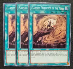 Flawless Perfection of the Tenyi x3 Yu-Gi-Oh! MP20-EN130 1st Common PLAYSET - Image 1