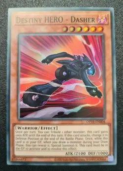 Destiny HERO - Dasher Yu-Gi-Oh! OP18-EN004 Super Rare - Image 1