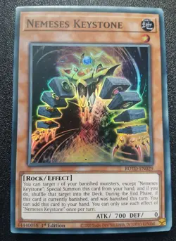 Nemeses Keystone Yu-Gi-Oh! ROTD-EN029 1st Super Rare - Image 1