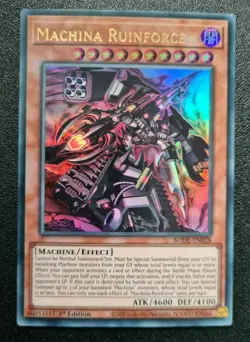 Machina Ruinforce Yu-Gi-Oh! BODE-EN028 1st Ultra Rare - Image 1