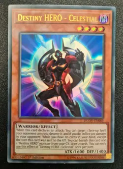 Destiny HERO - Celestial Yu-Gi-Oh! DUOV-EN069 1st Ultra Rare - Image 1