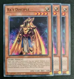 Ra's Disciple x3 Yu-Gi-Oh! EGO1-EN015 1st Common PLAYSET - Image 1