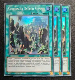 Swordsoul Sacred Summit x3 Yu-Gi-Oh! BODE-EN054 1st Super Rare PLAYSET - Image 1