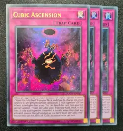 Cubic Ascension x3 Yu-Gi-Oh! DUOV-EN047 1st Ultra Rare PLAYSET - Image 1