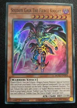 Soldier Gaia the Fierce Knight Yu-Gi-Oh! ROTD-EN004 1st Super Rare - Image 1