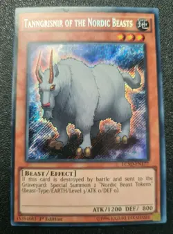 Tanngrisnir of the Nordic Beasts Yu-Gi-Oh! LC5D-EN177 1st Secret Rare - Image 1