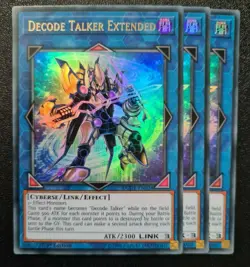 Decode Talker Extended x3 Yu-Gi-Oh! DUDE-EN024 1st Ultra Rare PLAYSET - Image 1