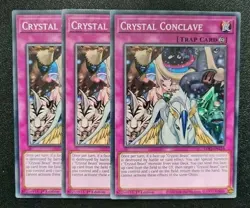 Crystal Conclave x3 Yu-Gi-Oh! LDS1-EN116 1st Common PLAYSET - Image 1