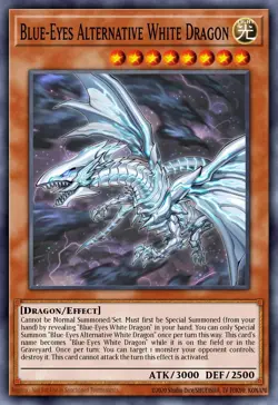 Blue-Eyes Alternative White Dragon Yu-Gi-Oh! RA02-EN010 Secret Rare - Image 1