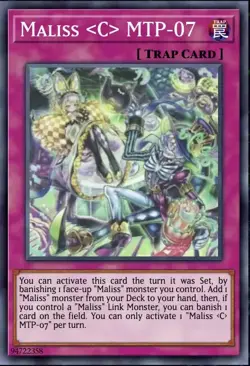 Maliss C MTP-07 Yu-Gi-Oh! CRBR-EN022 1st Ultra Rare - Image 1