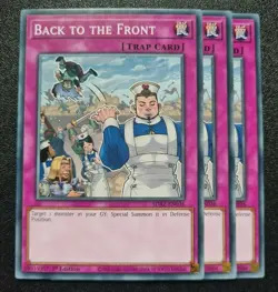 Back to the Front x3 Yu-Gi-Oh! SDAZ-EN036 1st Common PLAYSET - Image 1