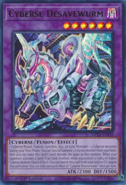 Cyberse Desavewurm Yu-Gi-Oh! MP24-EN195 1st Ultra Rare - Image 1