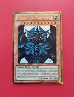 YUGIOH OBELISK THE TORMENTOR GLD4-EN030 LIMITED EDITION GOLD RARE - Image 1
