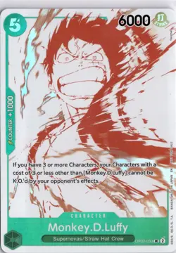 Monkey.D.Luffy OP07-033 3rd Anniversary Treasure Campaign Pack One Piece Promo - Image 3