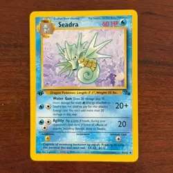 1st Edition Seadra 42/62 Uncommon Fossil Pokemon Card - Image 1