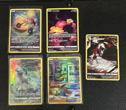 Pokemon Sword and Shield Crown Zenith Lot of 5 Galarian Gallery Holo Cards M/NM - Image 1