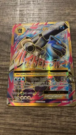 Pokemon M Blastoise EX Mega Evolutions Ultra Rare Holo Card 102/108 220 HP - Image 1