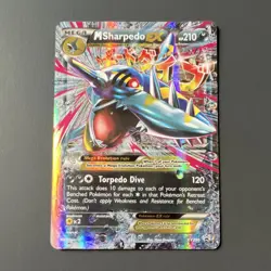 Pokemon M Sharpedo EX Mega Promo Holo XY 210HP Trading Card - Image 1