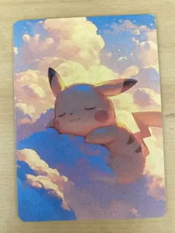 Anime ART STYLE Pikachu Fan Full Art Pokemon Custom Card/perfect bookmark - Image 1